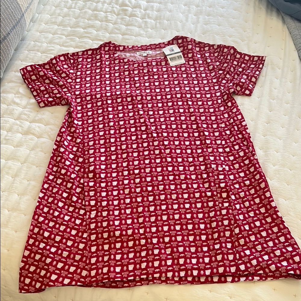 NWT Stewart Simmons “woo pig” Arkansas game day dress size small